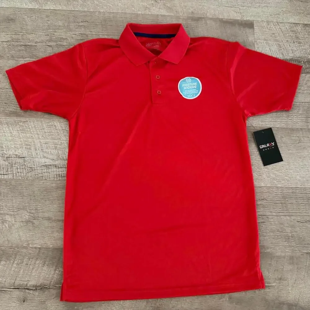 Galaxy by Harvic Youth Boys‎ Red Polo Shirt, Size 18/20